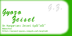 gyozo zeisel business card